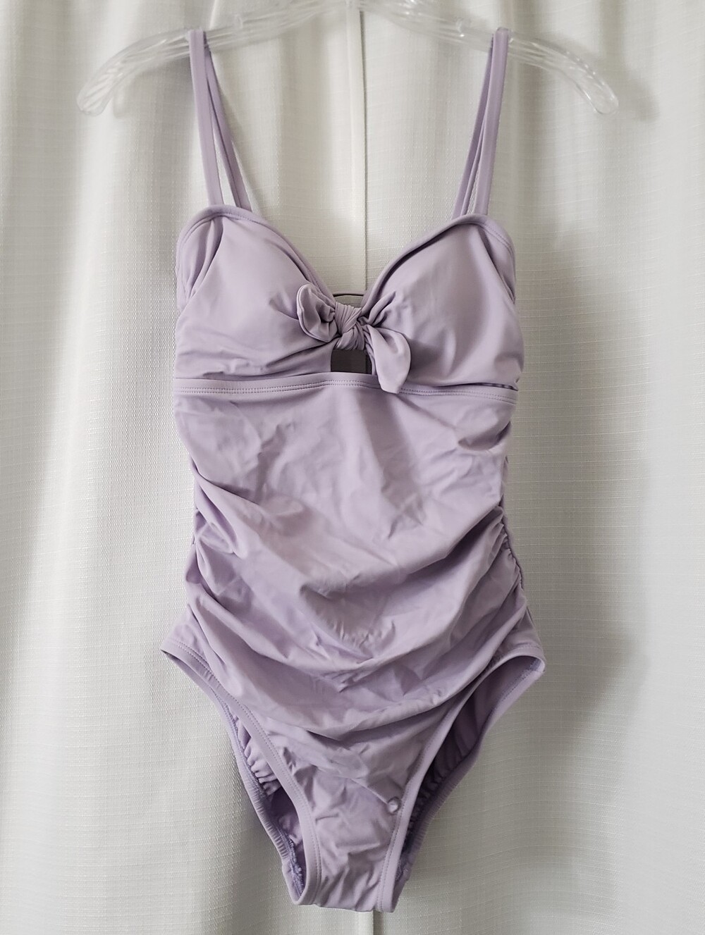 Small NWT Time And Tru Lavender Purple Missy 1 Piece Swimsuit Bikini